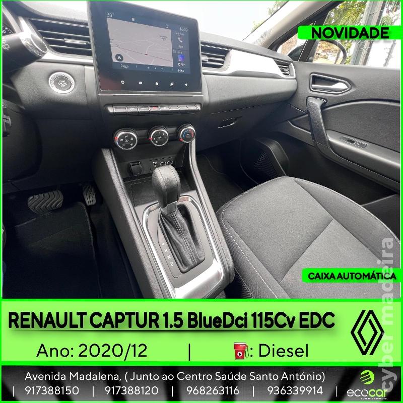 RENAULT CAPTUR 1.5 BlueDCI 115 cv - CAIXA AUTOMÁTICA Gasóleo