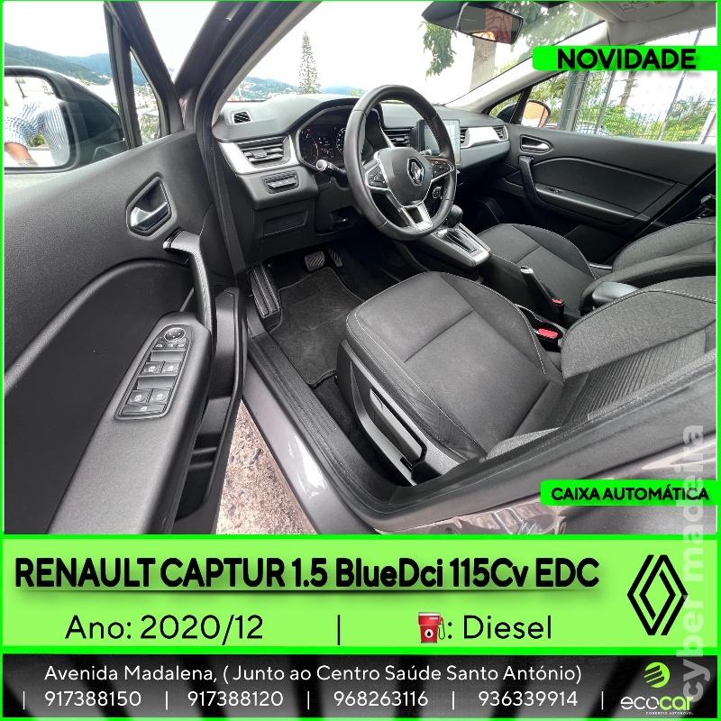 RENAULT CAPTUR 1.5 BlueDCI 115 cv - CAIXA AUTOMÁTICA Gasóleo