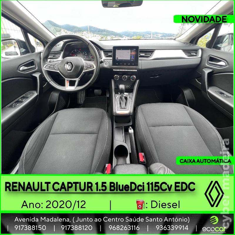 RENAULT CAPTUR 1.5 BlueDCI 115 cv - CAIXA AUTOMÁTICA Gasóleo