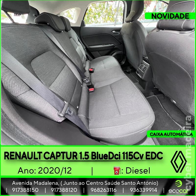 RENAULT CAPTUR 1.5 BlueDCI 115 cv - CAIXA AUTOMÁTICA Gasóleo