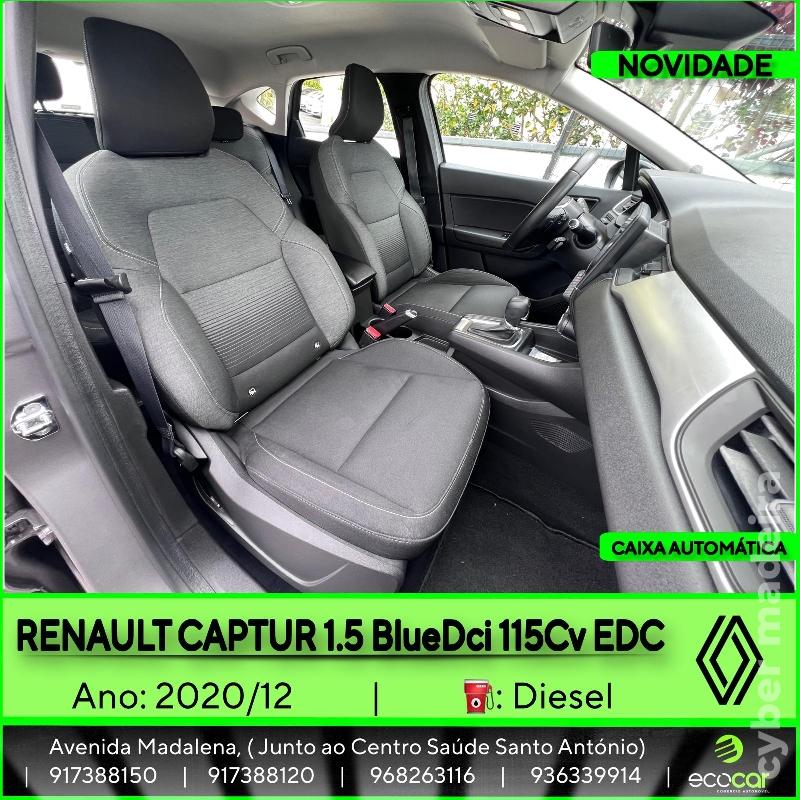RENAULT CAPTUR 1.5 BlueDCI 115 cv - CAIXA AUTOMÁTICA Gasóleo