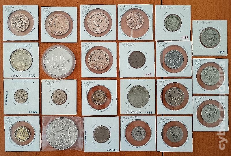 Lote de moedas antigas