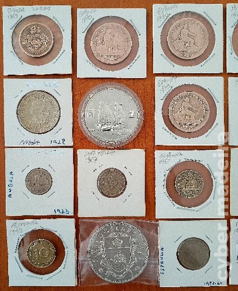 Lote de moedas antigas