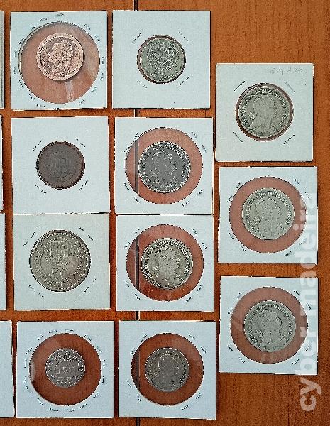 Lote de moedas antigas