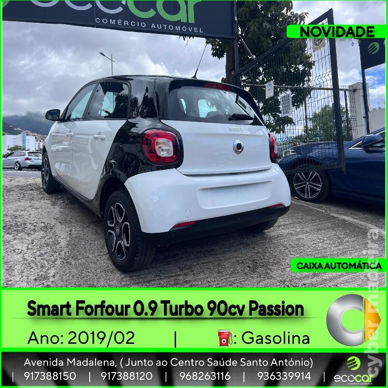 SMART FORFOUR 0.9 Turbo 90 cv Passion - CAIXA AUTOMÁTICA Gasóleo