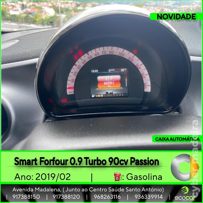 SMART FORFOUR 0.9 Turbo 90 cv Passion - CAIXA AUTOMÁTICA Gasóleo