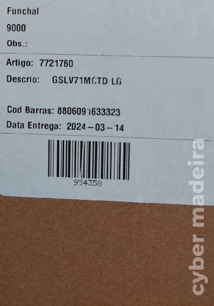 AEG Frigorífico Americano LG GSLV71MCTD No Frost 179cm 635L