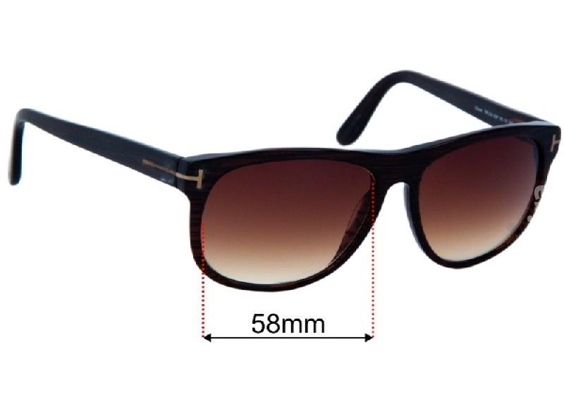 Óculos de Sol Tom Ford Olivier TF 236 05B - Tamanho 58