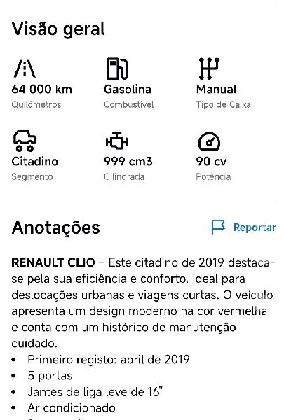 RENAULT CLIO Renault Clio LIMITED Gasolina