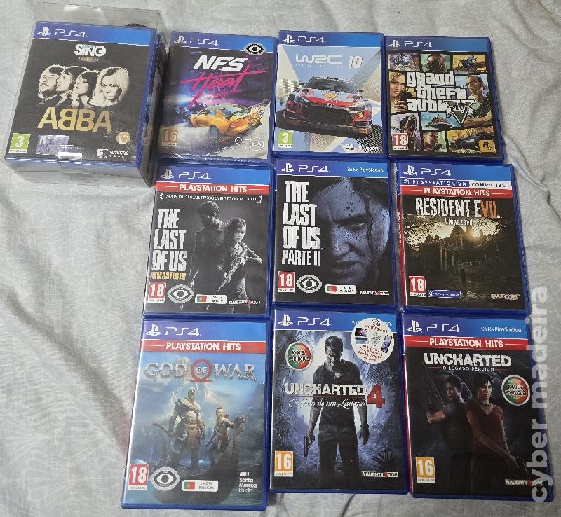 PS4+2comandos+10jogos