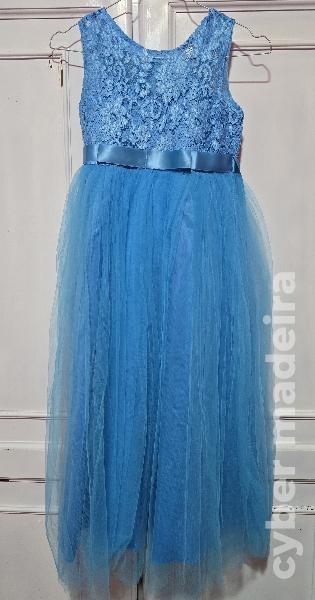 Vestido festa azul S