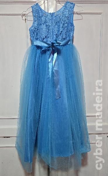Vestido festa azul S