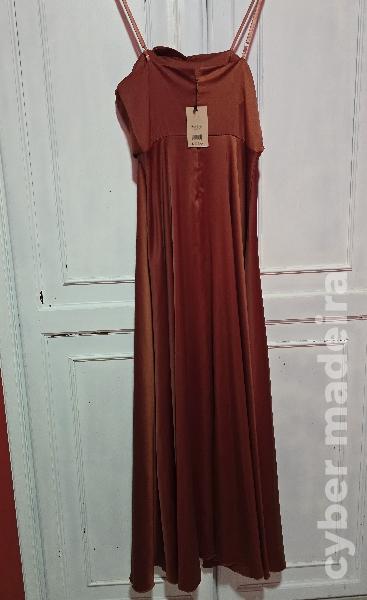 Vestido cerimónia terracota