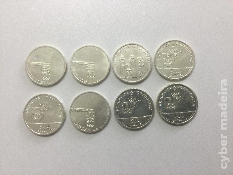 Moedas de 500 escudos em prata
