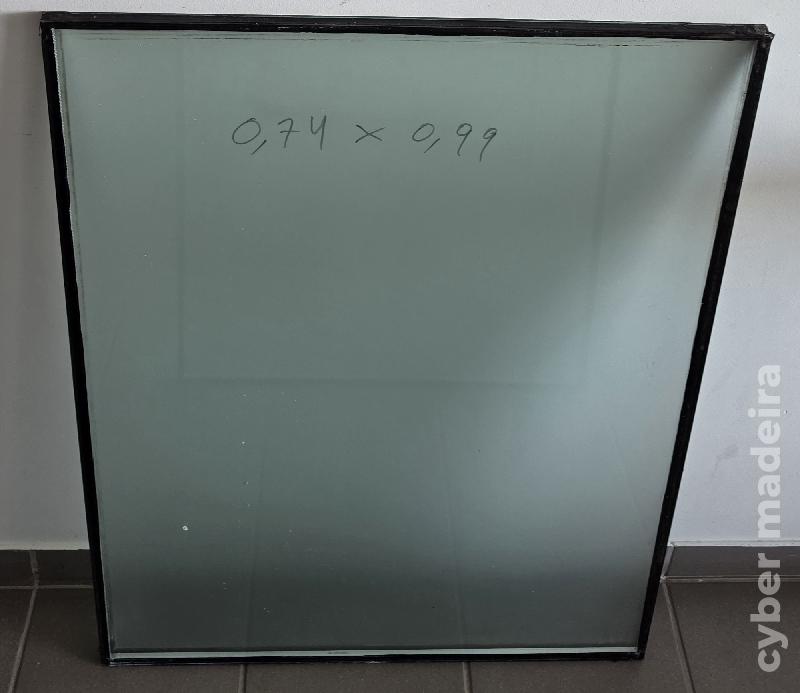 Janela em aluminio com vidro duplo