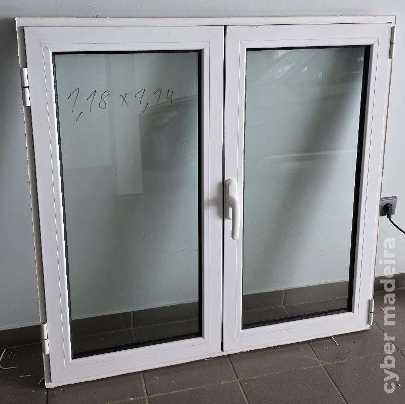 Janela em aluminio com vidro duplo