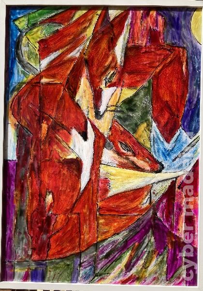 Raposas - 50 cmx70 cm