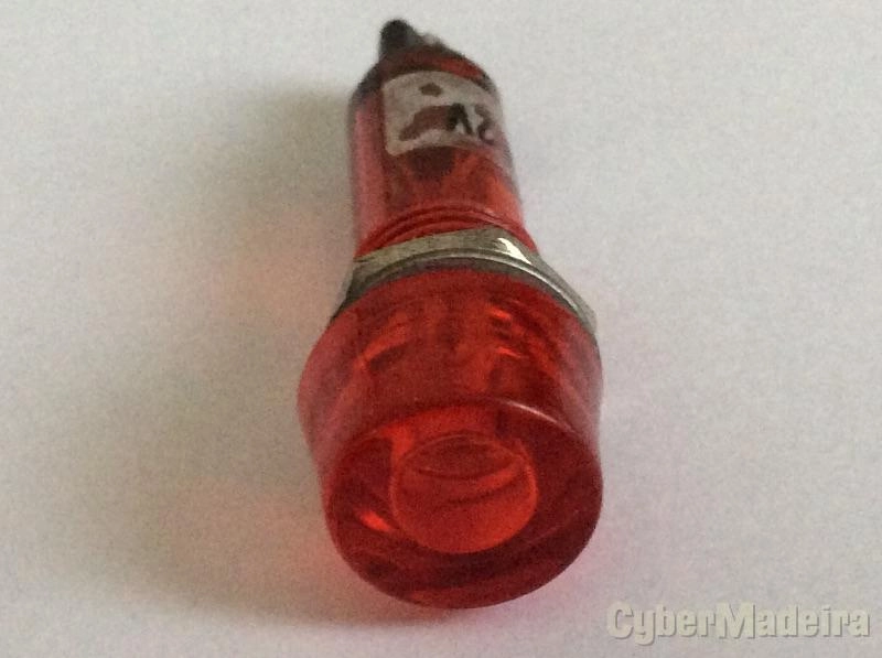 Lampada sinalizador p de painel vermelho 12V