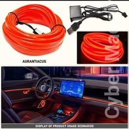 El wire fio decorativo usb vermelho 3m