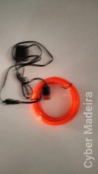 El wire fio decorativo usb vermelho 3m