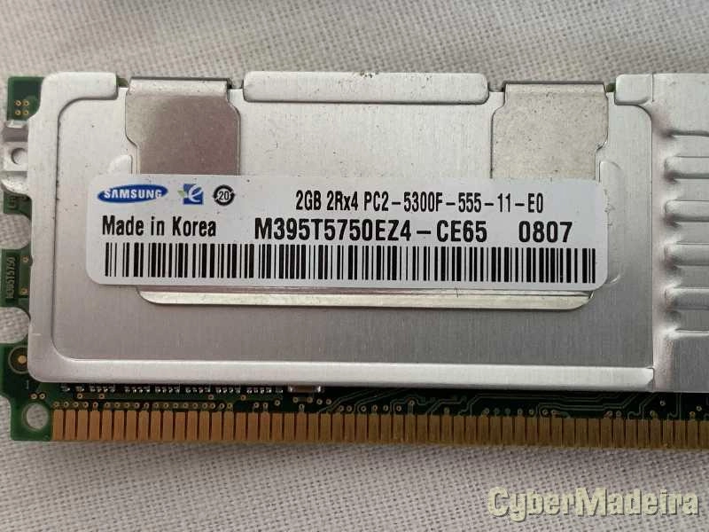 Memória 2GB 2Rx4 PC2-5300F-555-11-E0 Samsung