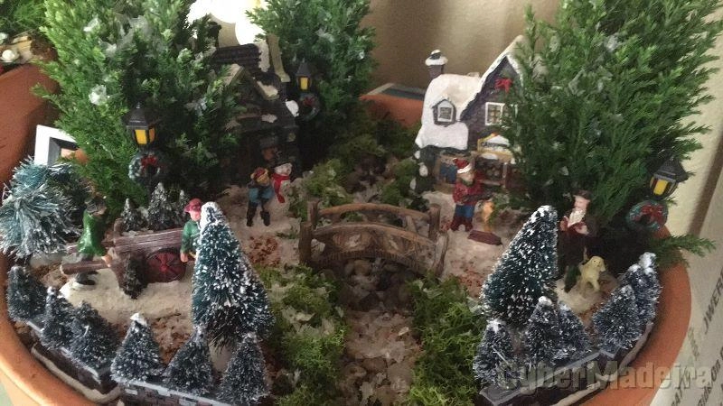Natal Aldeia de Natal em miniatura