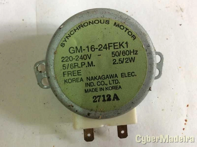 Motor de prato microondas NAKAGAWA GM-16-FEK1 5/6RPM