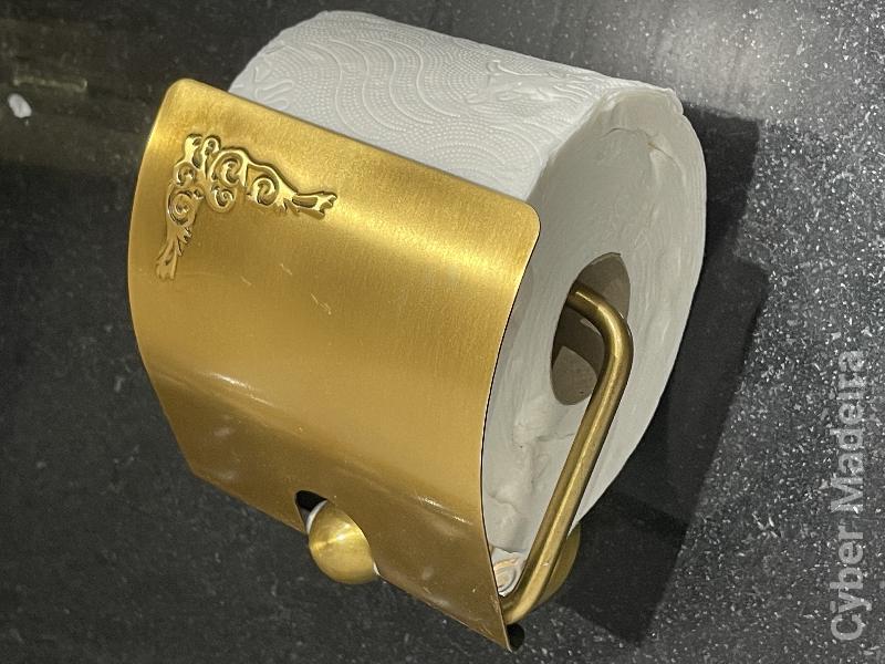 Suporte papel higienico dourado (Novo)