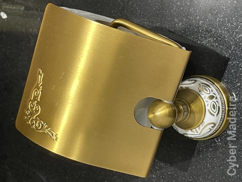 Suporte papel higienico dourado (Novo)