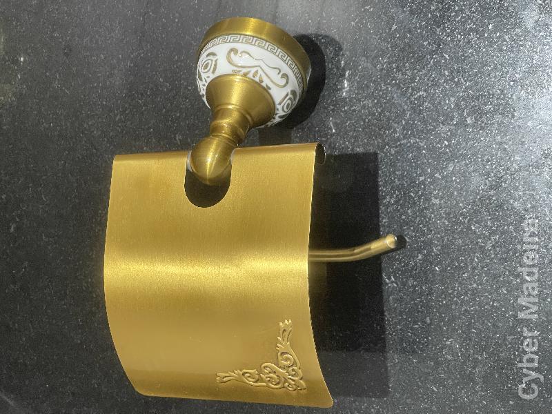 Suporte papel higienico dourado (Novo)