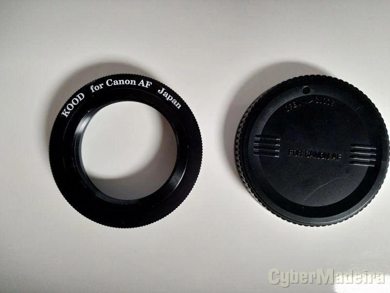 Kood Adaptador Objectivas T2 a Corpo Canon EF + Canon Tampa Traseira Objetiva