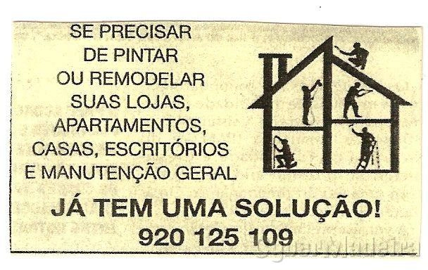 trabalheos de Pintura e manutenção geral