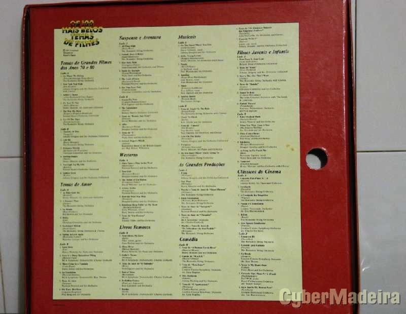 Os 100 mais Belos Temas de Filmes, em 8 discos de vinil
