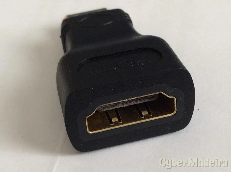 Adaptador mini hdmi tipo c macho para hdmi femea