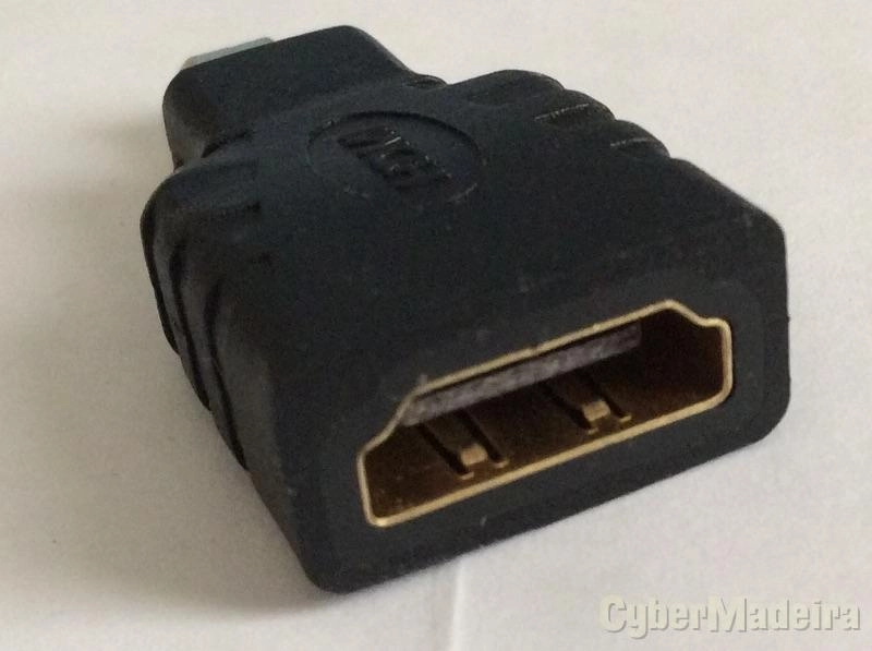 Adaptador micro hdmi macho para hdmi femea