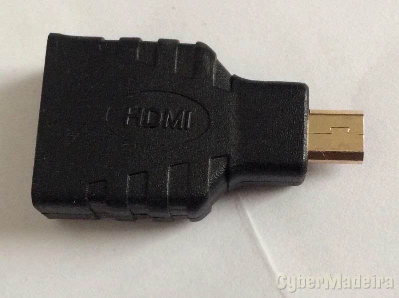 Adaptador micro hdmi macho para hdmi femea