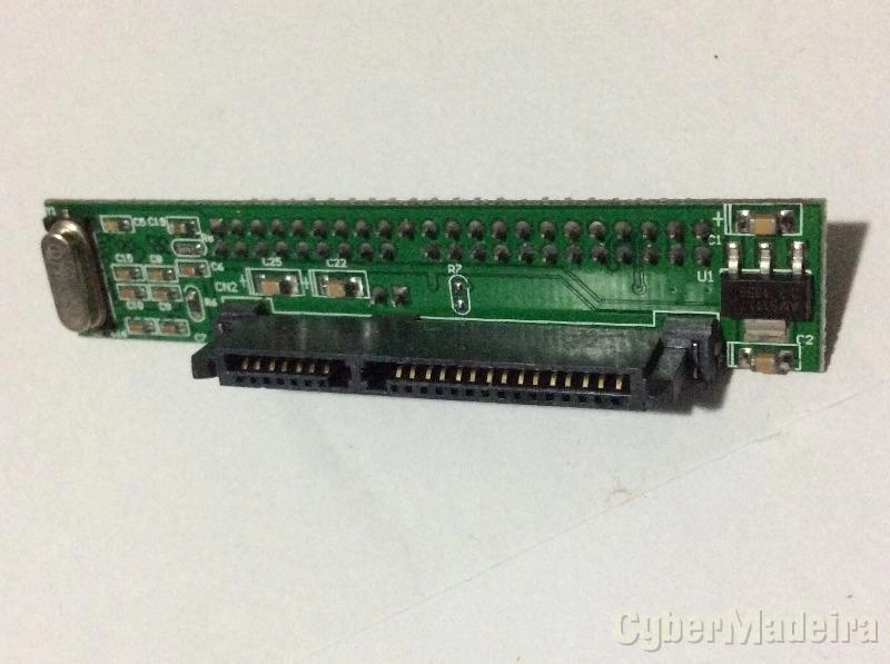 Adaptador 7+15 pinos sata fêmea para ide macho 2.5