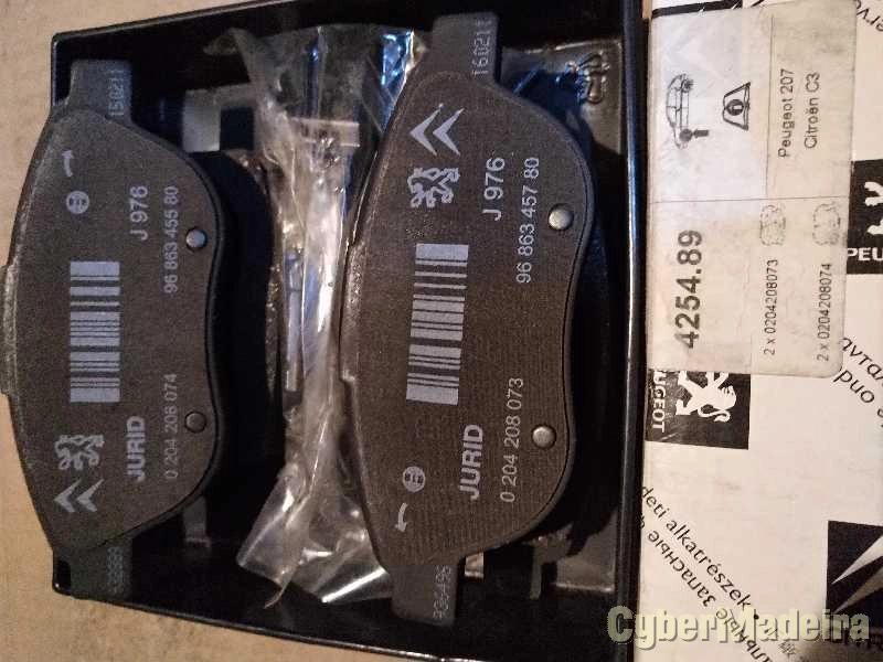 Pastilhas de travão frente 207/C3