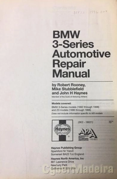 Manual HAYNES BMW SERIE 3 E36