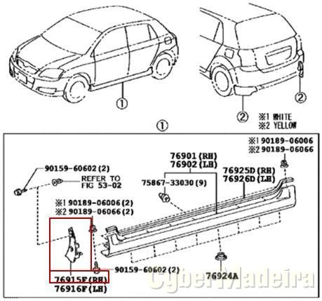 Moldura do avental lado esquerdo plicação/TOYOTA (Valor a ser verificado no dia da consulta)