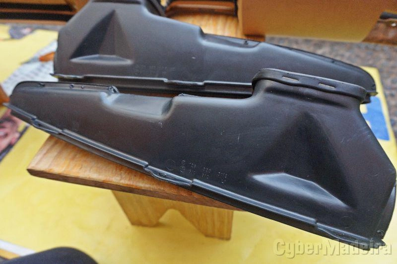 Mercedes W126 - condutas do ar do tablier