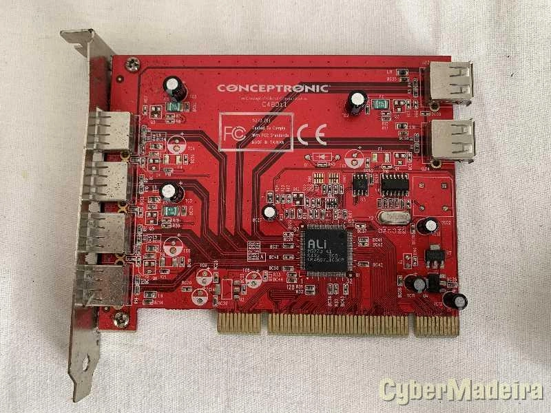 Placa Conceptronic PCI com 6 portas USB