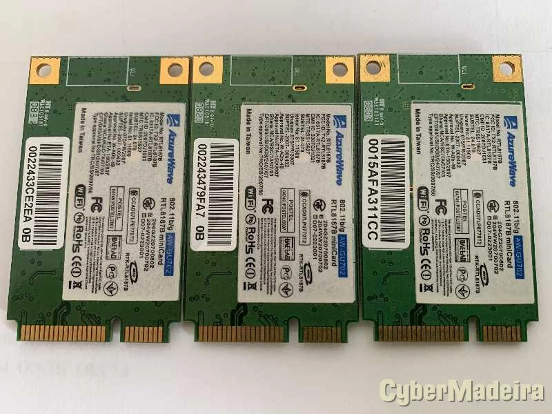 Placa mini pci wifi azurewave AW-GU702  RTL8187B