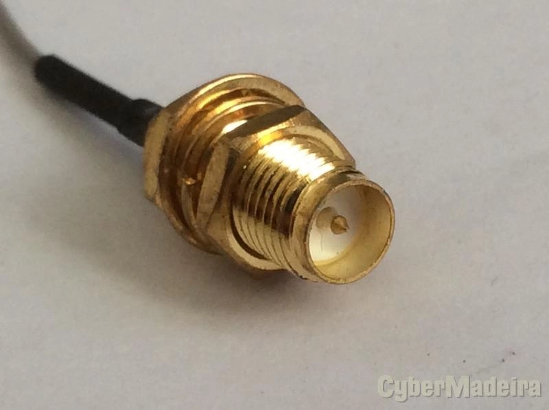 Cabo pigtail 20CM  u.fl ipx mini pci para rp-sma fêmea