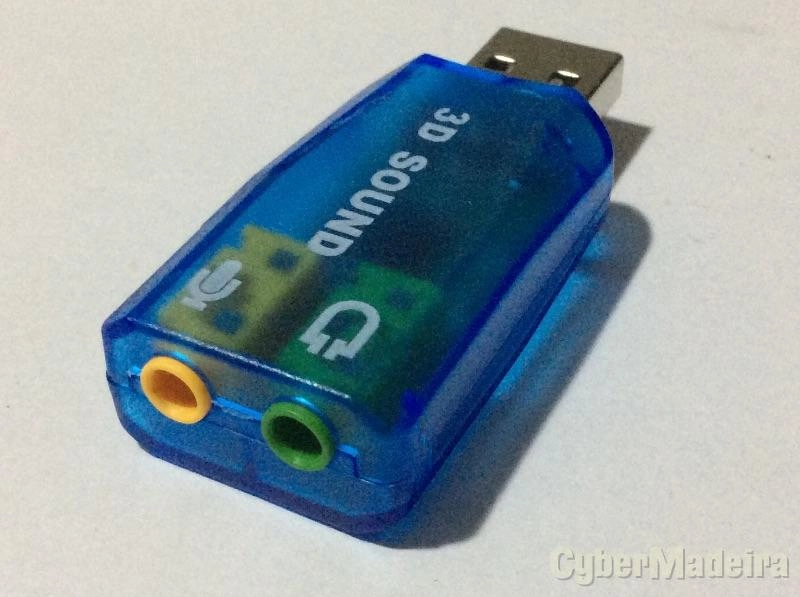 Placa de som usb 1.1 surround sound 7.1 3D
