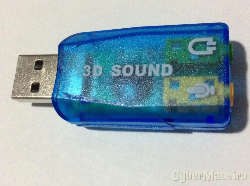 Placa de som usb 1.1 surround sound 7.1 3D
