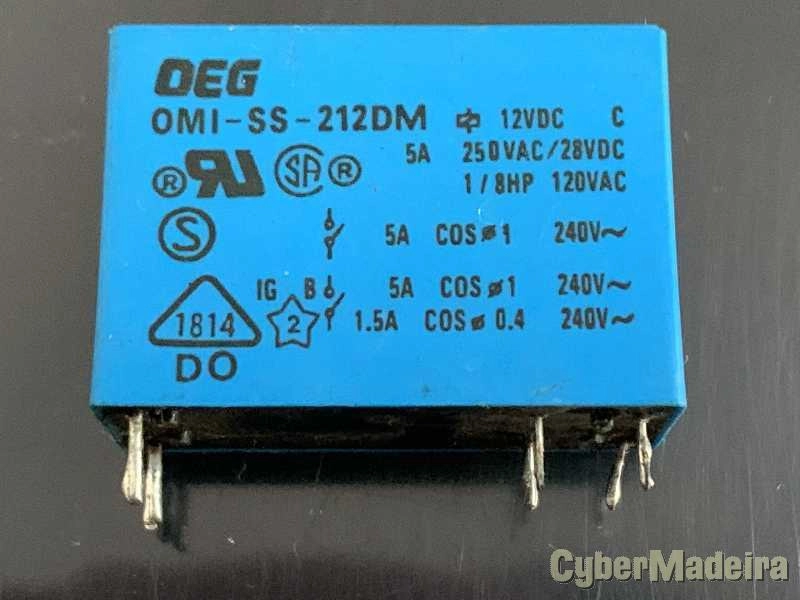 Relê DEG OMI-SS-212DM 12V 5A