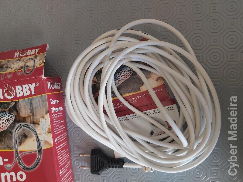 Cabo de aquecimento para terrário, repteis, cogumelos, Terra-Thermo da Hoppy 6m-50W
