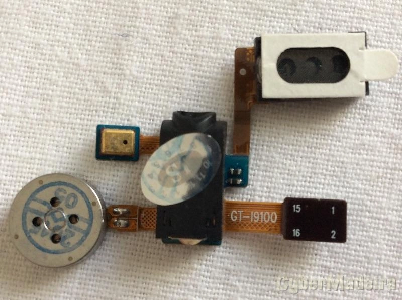 Flex telemovel samsung galaxy S2 auscultador jack auricular E motor de vibracao