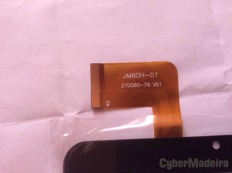 Vidro tátil touch screen JM80H-01 JM80H01 Outras